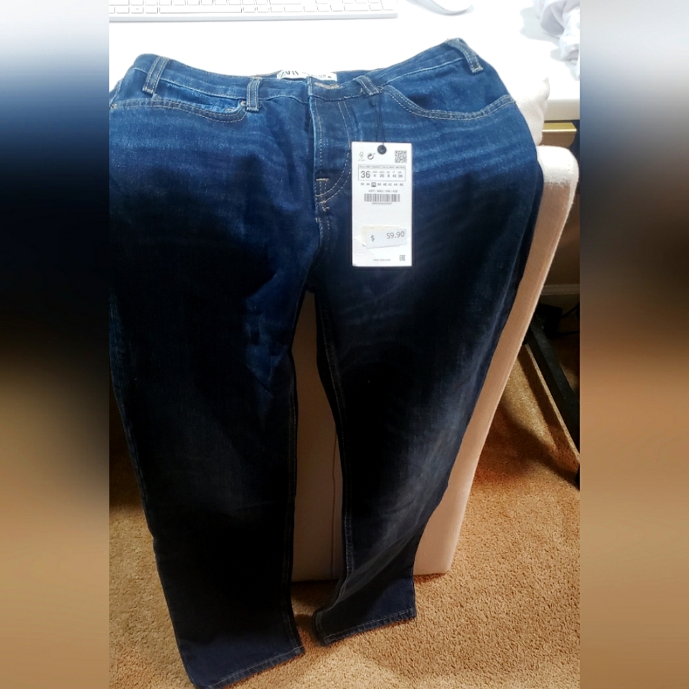 New Zara Women's Slim straight Jeans